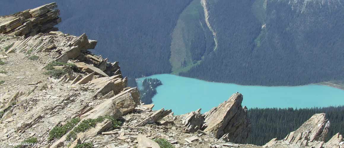 Emerald Lake from Burgess Pass